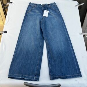 HIDDEN Nori High Rise Super Wide Leg Jeans Medium Wash Size 29